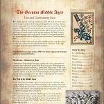 free paper about the middle ages in Germany