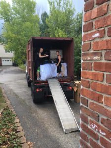 moving container with furniture