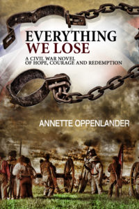 book cover for everything we lose, a civil war novel