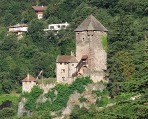medieval castle on a hill
