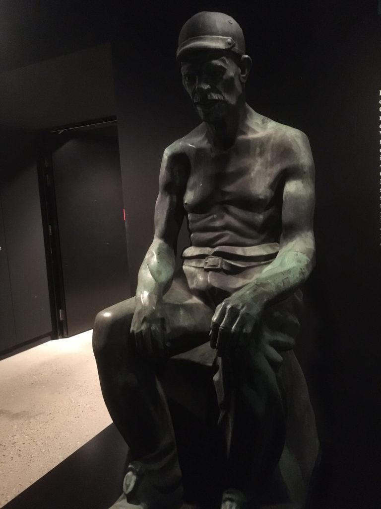Statue eines Bergarbeiters