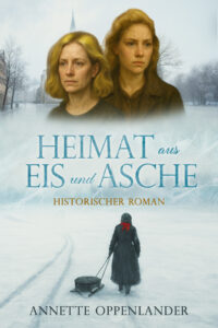 zwei Frauen und eine Frau mit Schlitten auf einem Buchcover