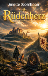 Buch cover mit Junge und Hund mittelalterlich